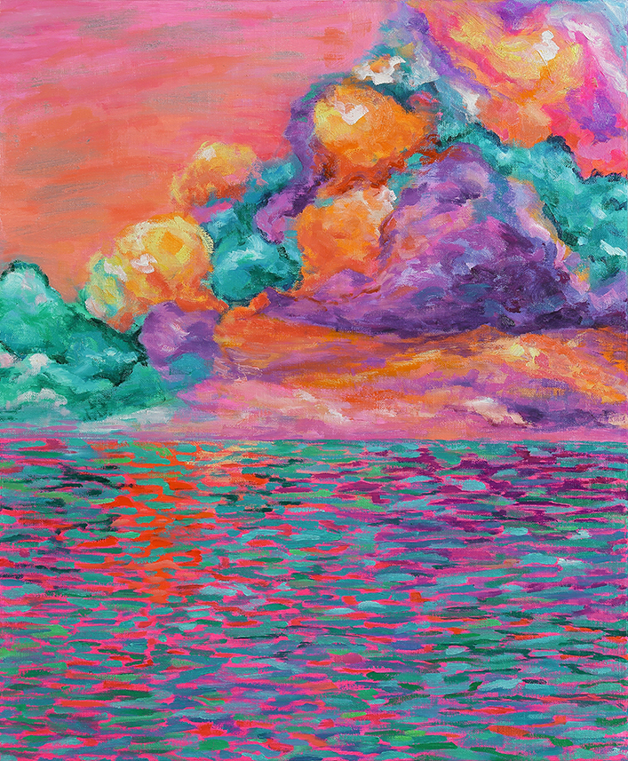 물의 순환 속 빛과 색의 마법